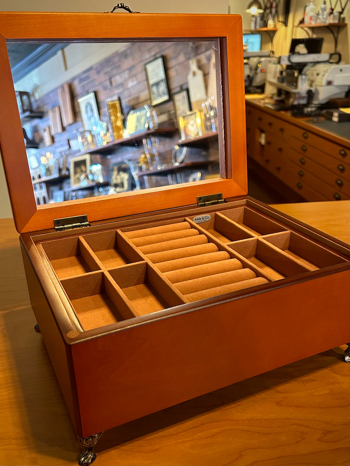 Mele & Co. "Kinsley" Wooden Jewelry Box