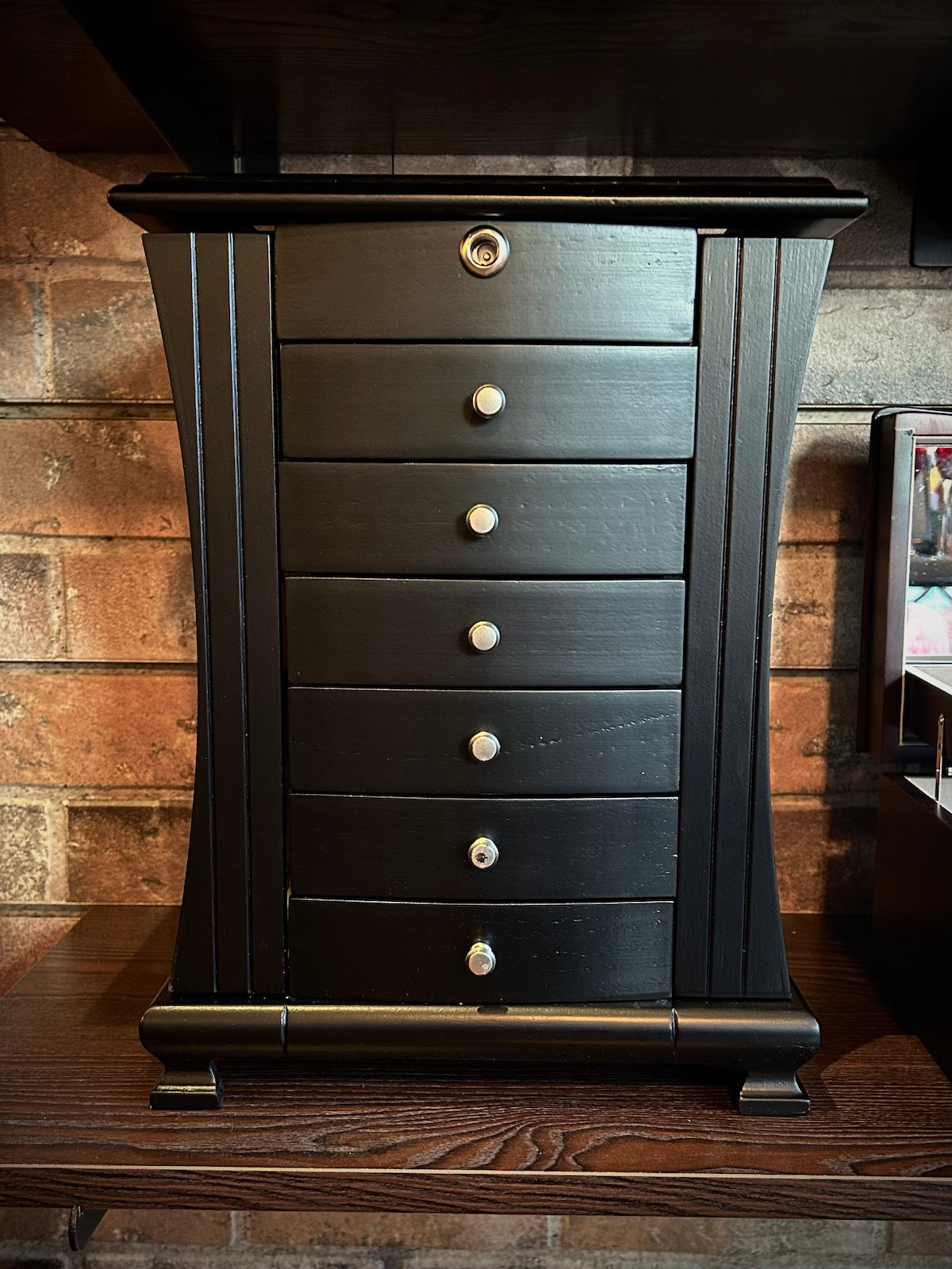 Mele & Co. "Layla" Java Upright Jewelry Chest