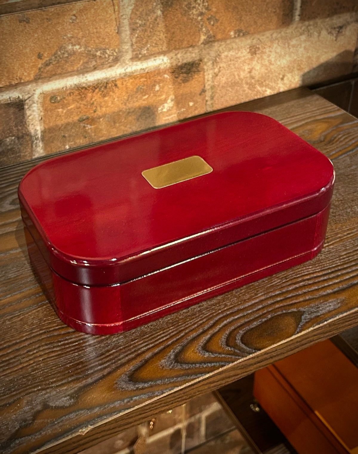Mele & Co. "Morgan" Cherry Wood Jewelry Box