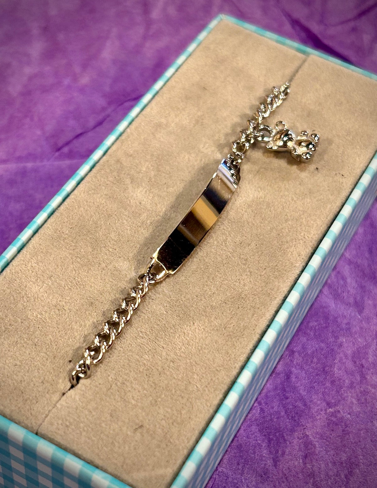 Speidel "My First ID Bracelet" with Teddy Bear Charm