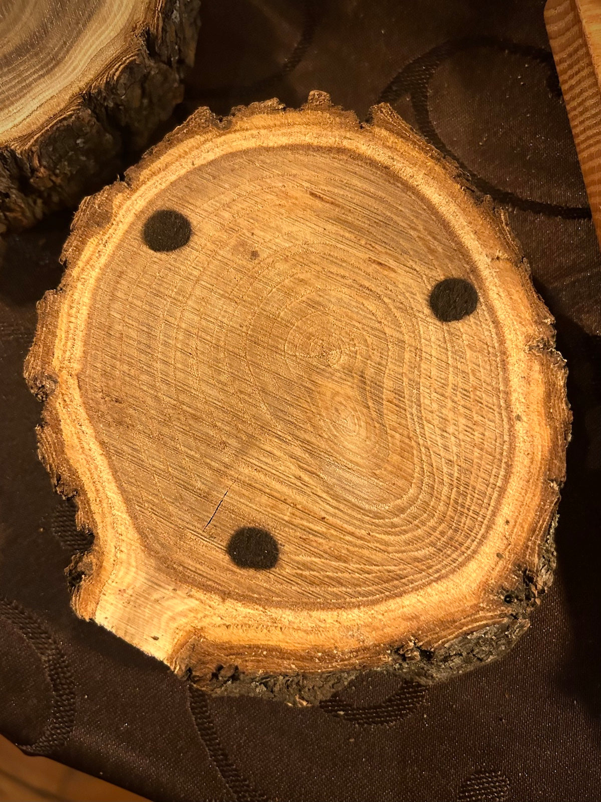 Old West Real Elmwood Log Coasters