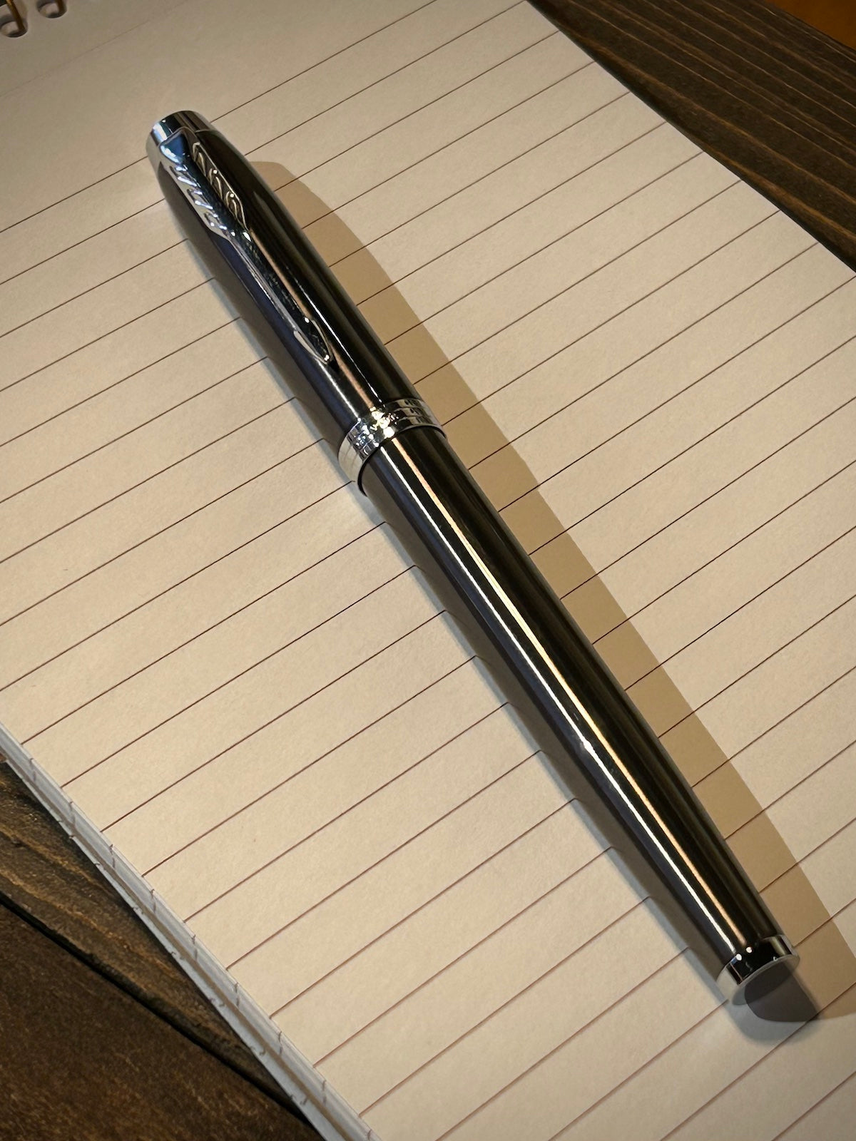 Parker IM Dark Espresso Lacquer with Chrome Trim Rollerball Pen