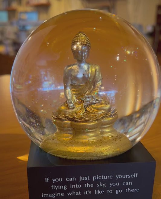 Gold Buddha Snow Globe