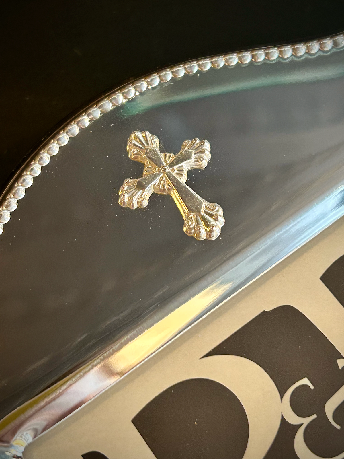 Reed & Barton Abbey Cross 4x6 Silverplate Picture Frame