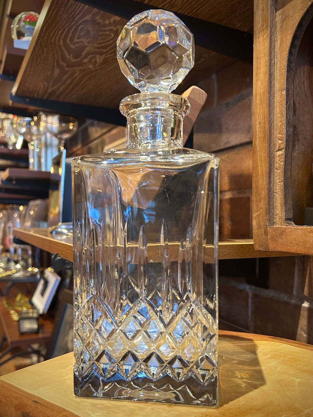 Reed & Barton Hamilton Cut Crystal Decanter