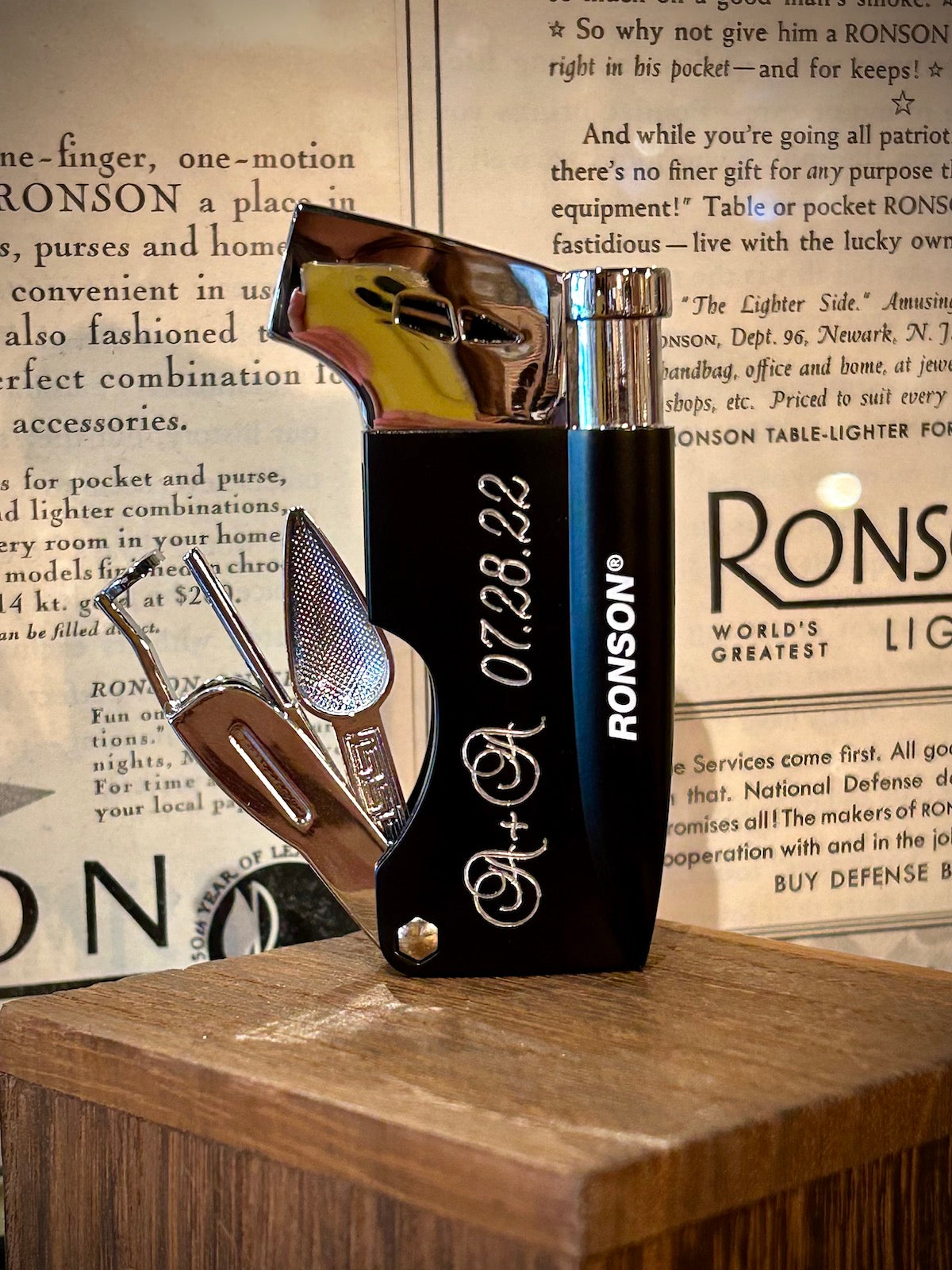 Ronson Butane Cigar Lighter & Tools