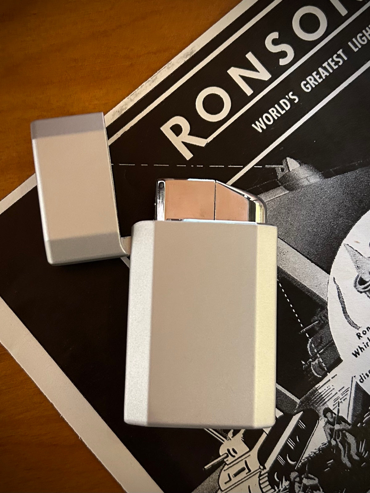 Ronson JetLite Butane Torch Lighter Silver