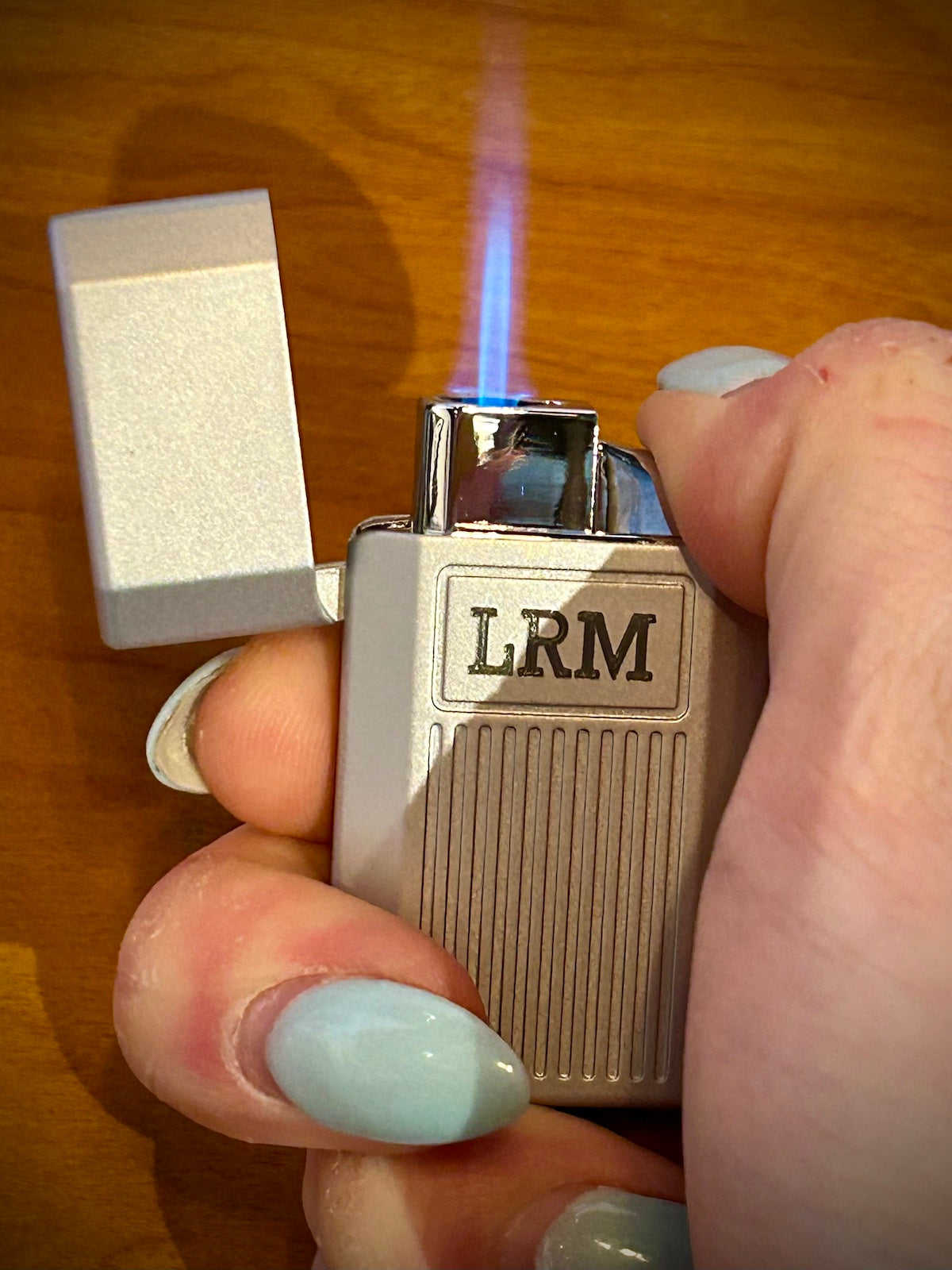 Ronson JetLite Butane Torch Lighter Classic Lined Design
