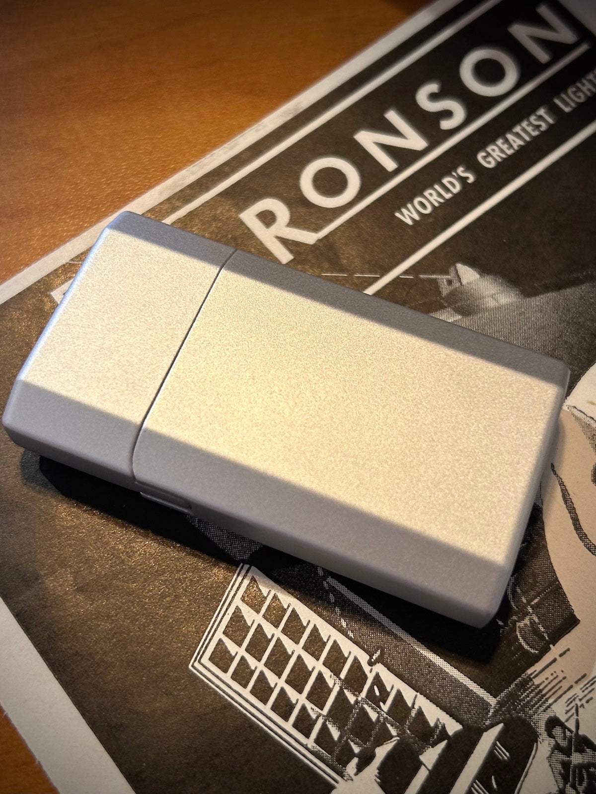 Ronson JetLite Butane Torch Lighter Silver