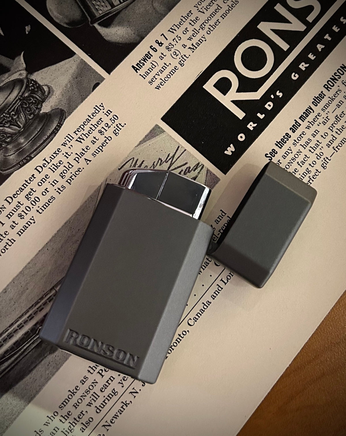 Ronson JetLite Butane Torch Lighter Gunmetal
