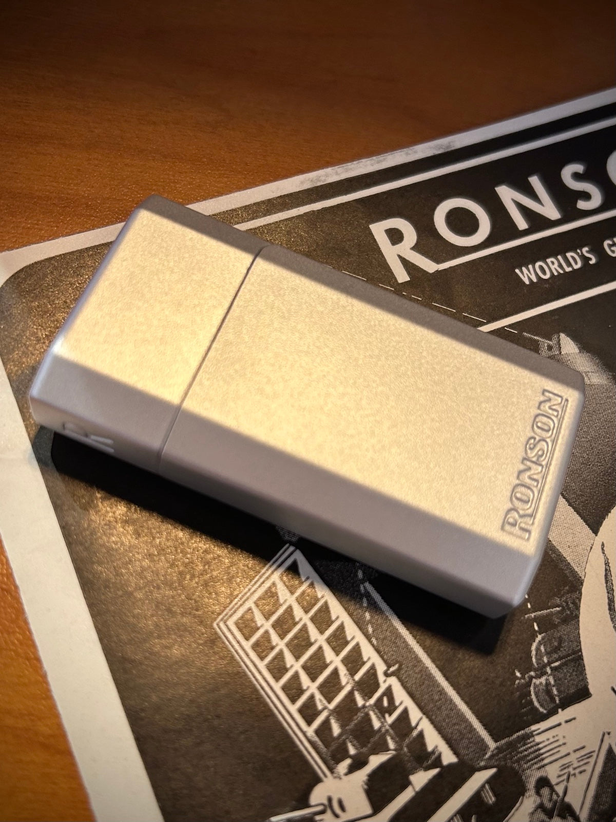 Ronson JetLite Butane Torch Lighter Silver