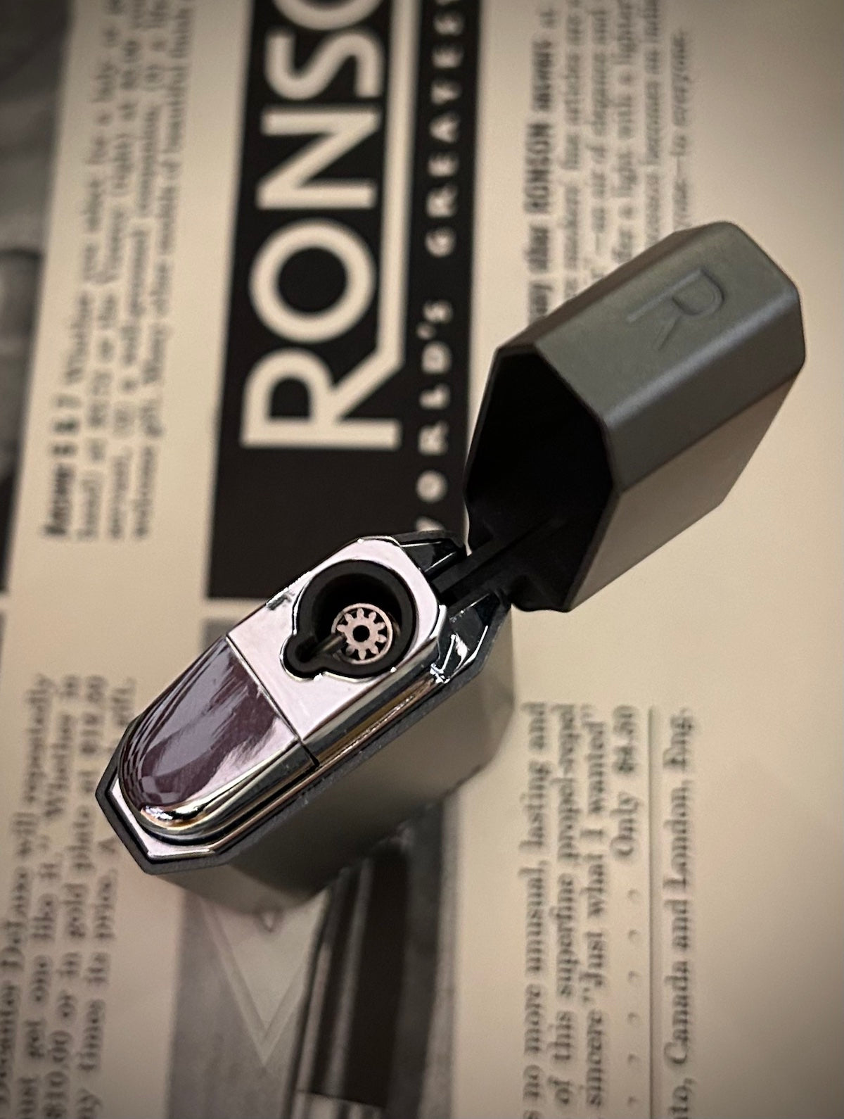 Ronson JetLite Butane Torch Lighter Gunmetal
