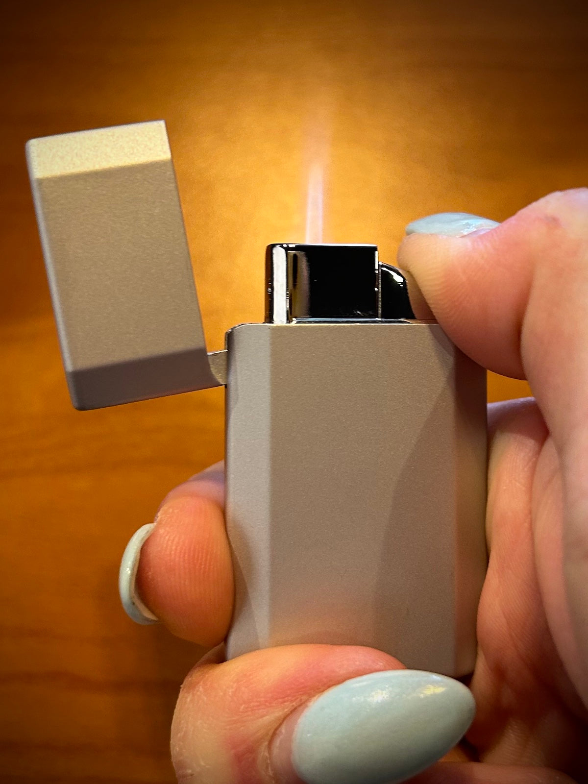 Ronson JetLite Butane Torch Lighter Silver