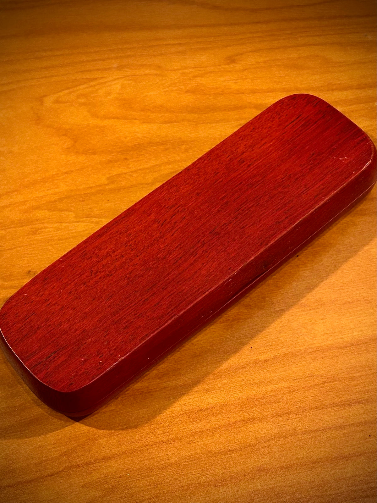 Rosewood Finish Pen Case Box