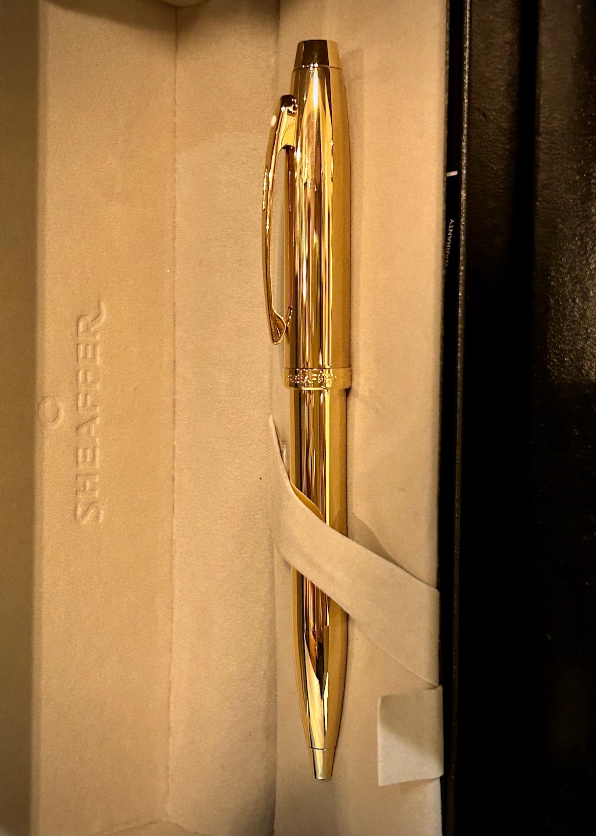Sheaffer 100 Glossy PVD Gold with Gold Trim Ballpoint Pen