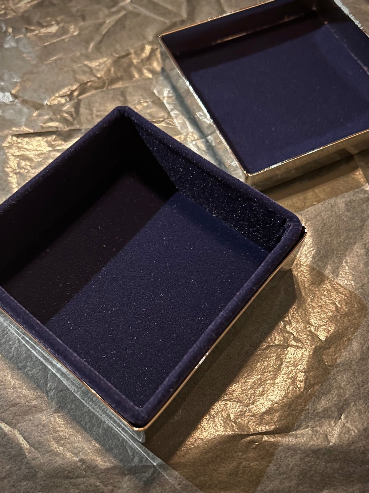 Square Beaded Silver Box