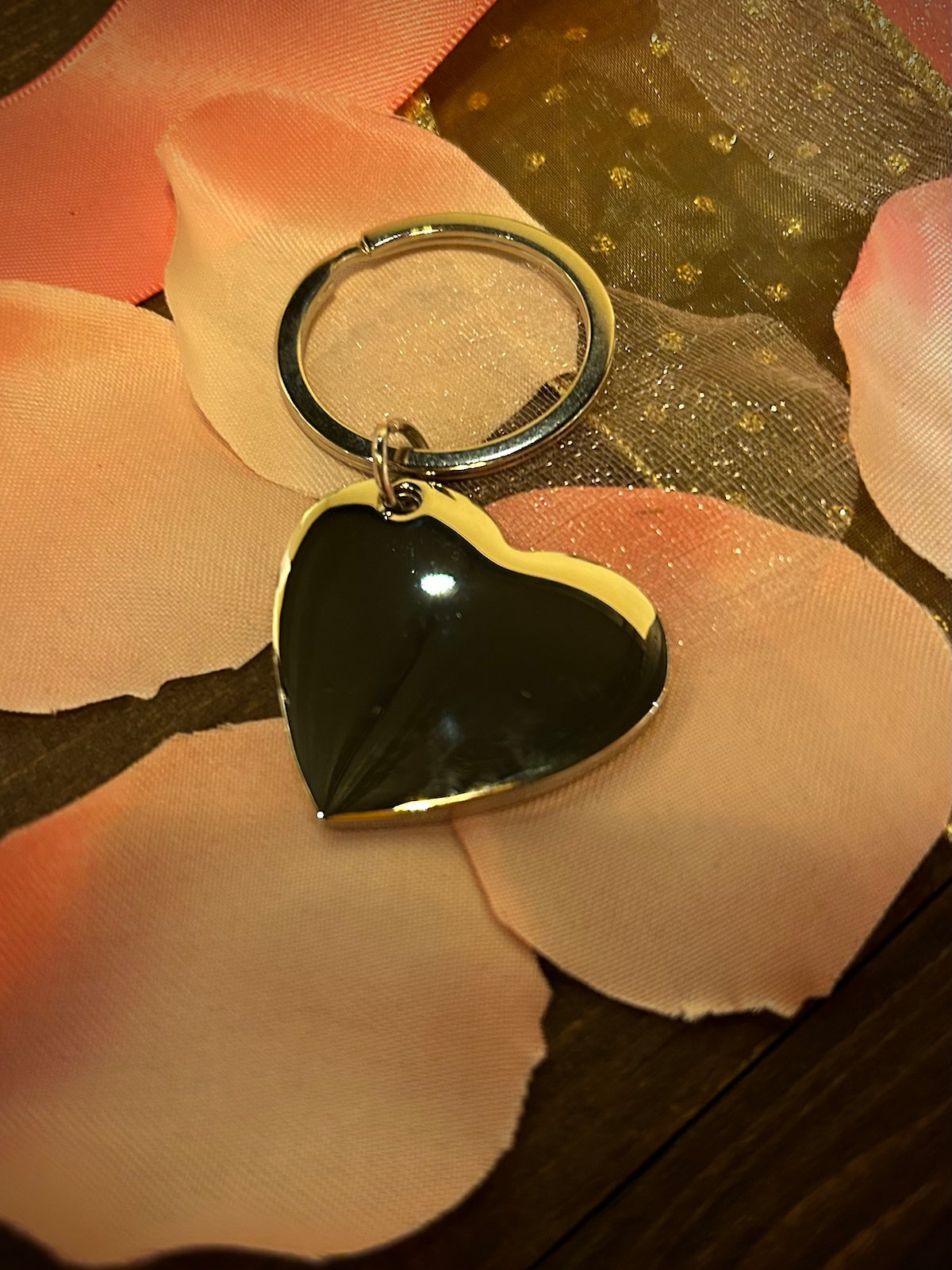 Silver Heart Keychain