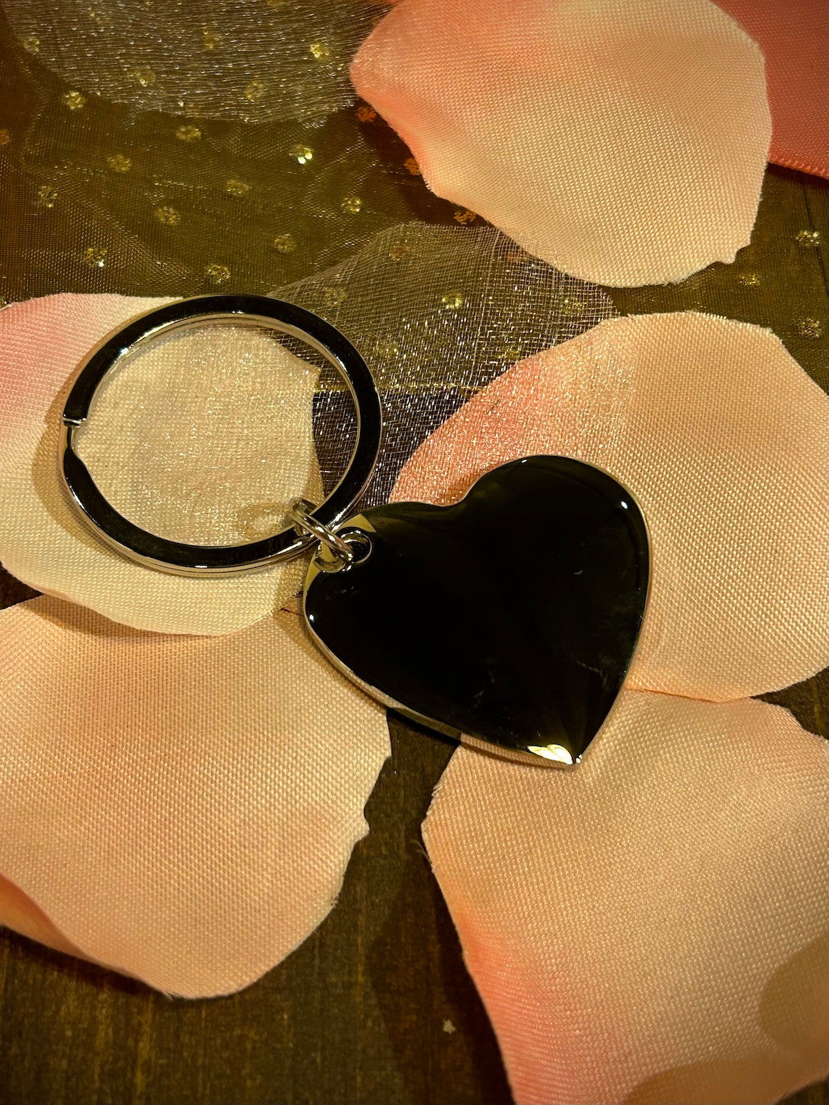 Silver Heart Keychain