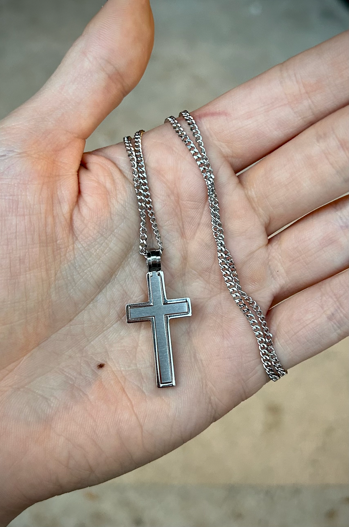 Stainless Steel Cross Necklace