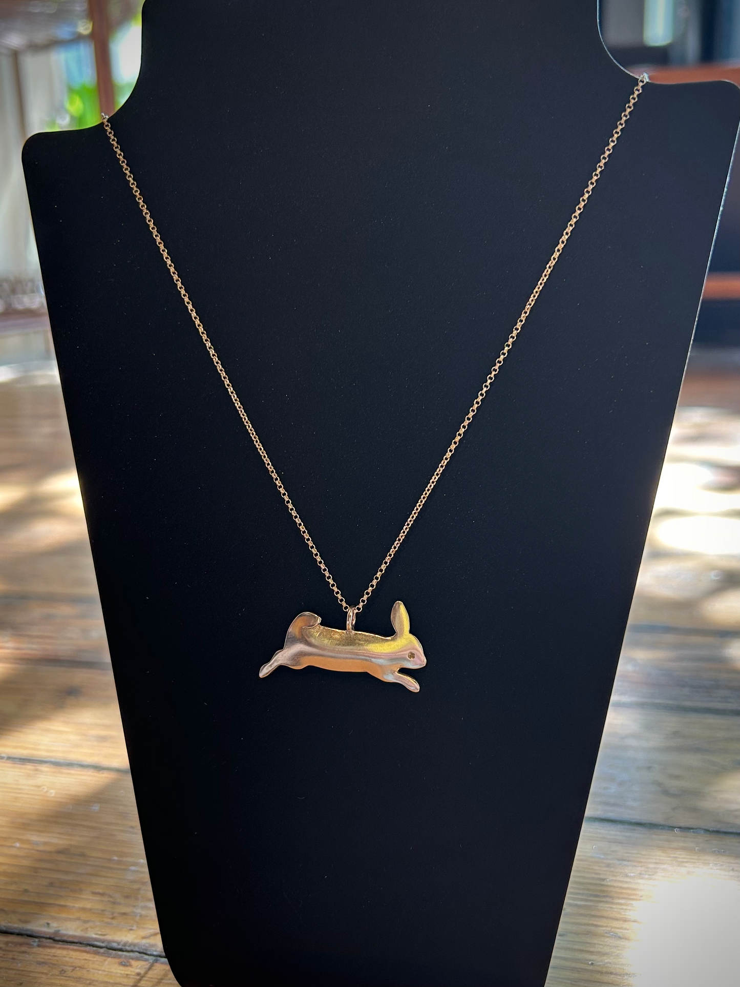Sterling Silver Handmade Rabbit Necklace