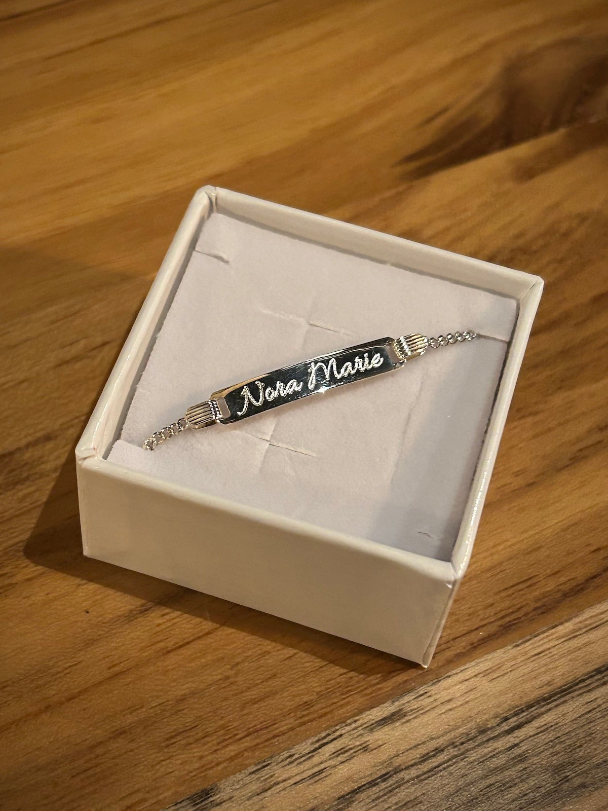 Sterling Silver Toddler ID Bracelet