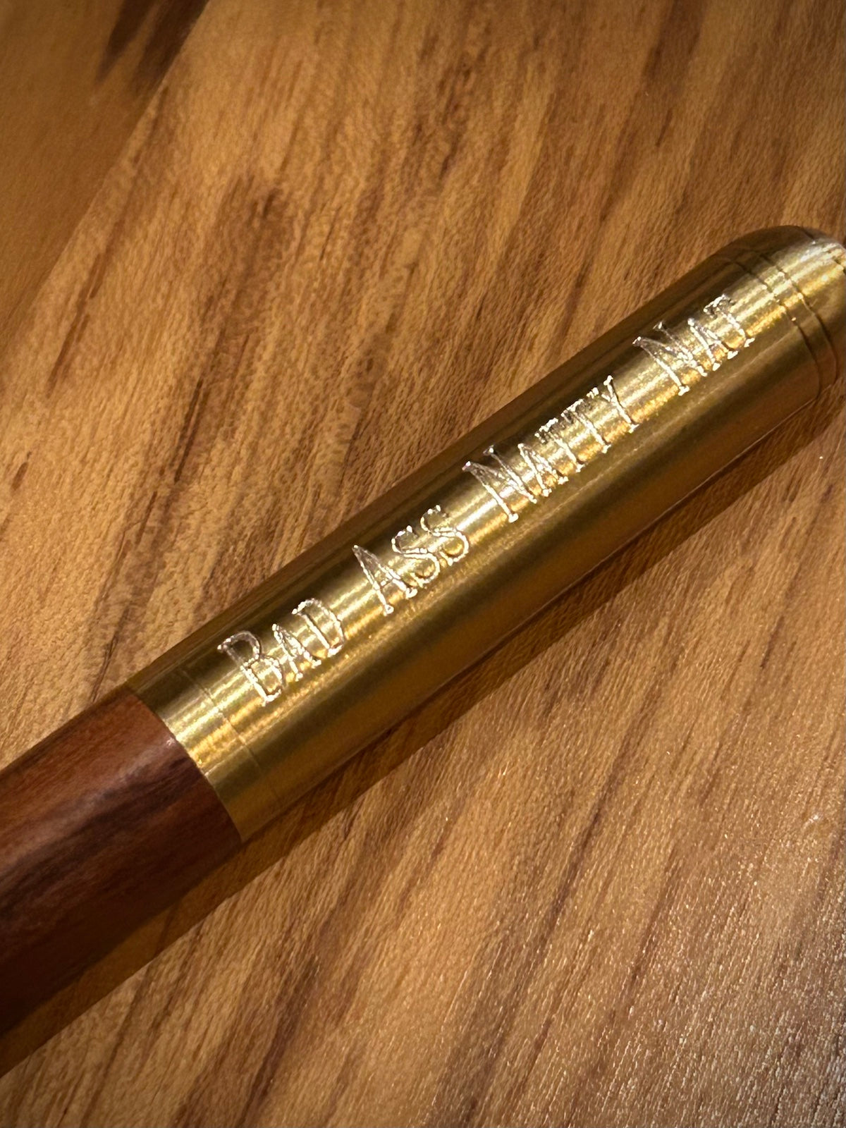 "The Hancock" Executive Wood & Brass Fountain Pen