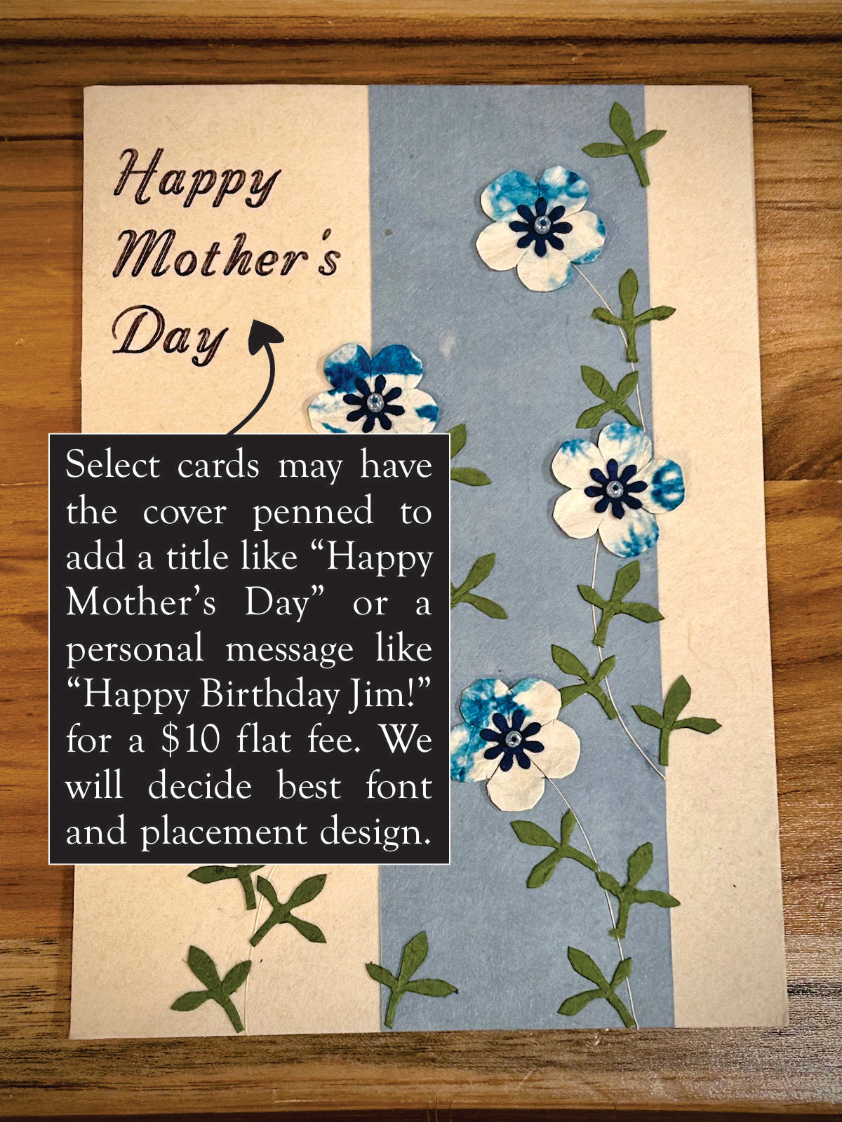 Out of the Blue Blooms Card