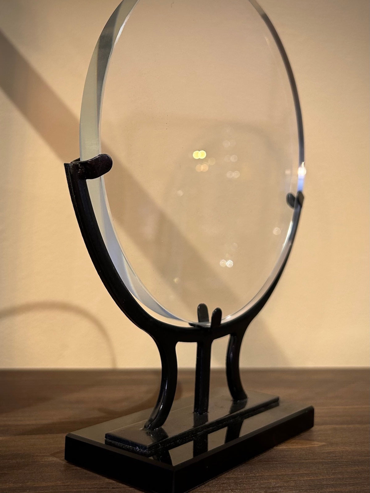 Round Vintage Glass with Iron Base Award
