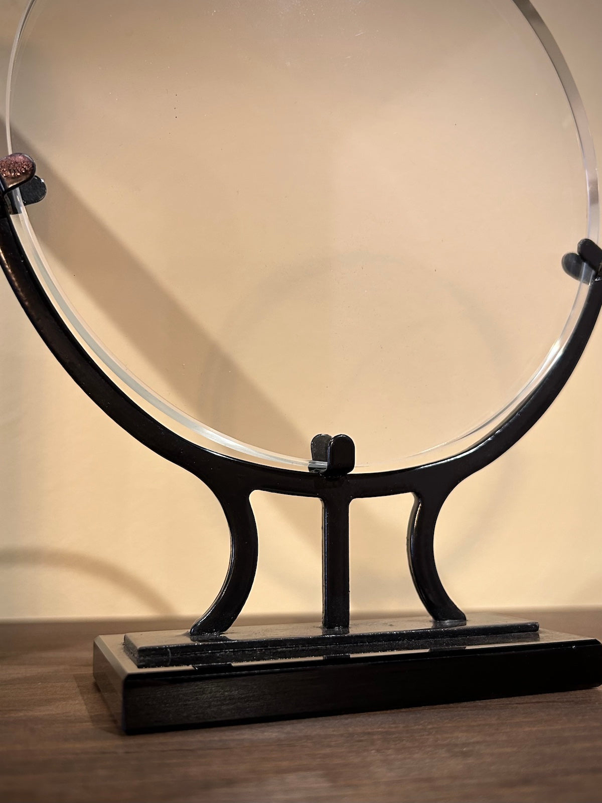 Round Vintage Glass with Iron Base Award