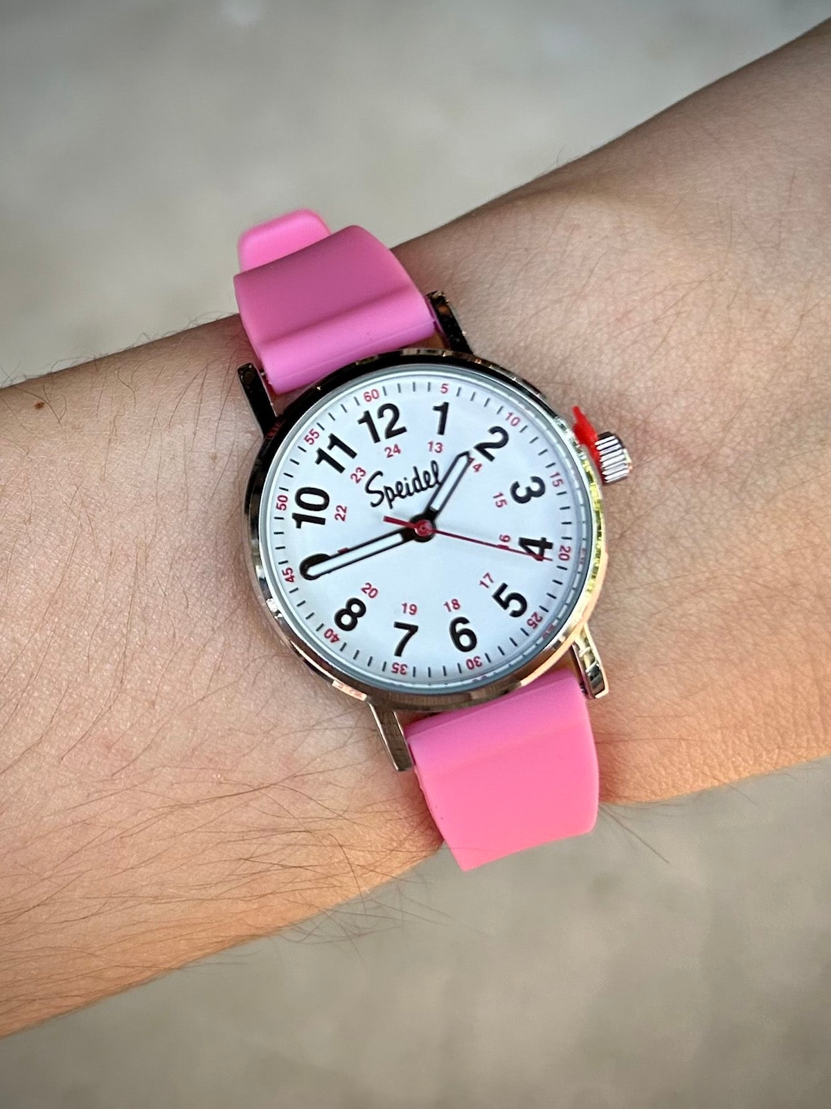 Speidel Petite Women's Scrub Watch™ with Pink Band