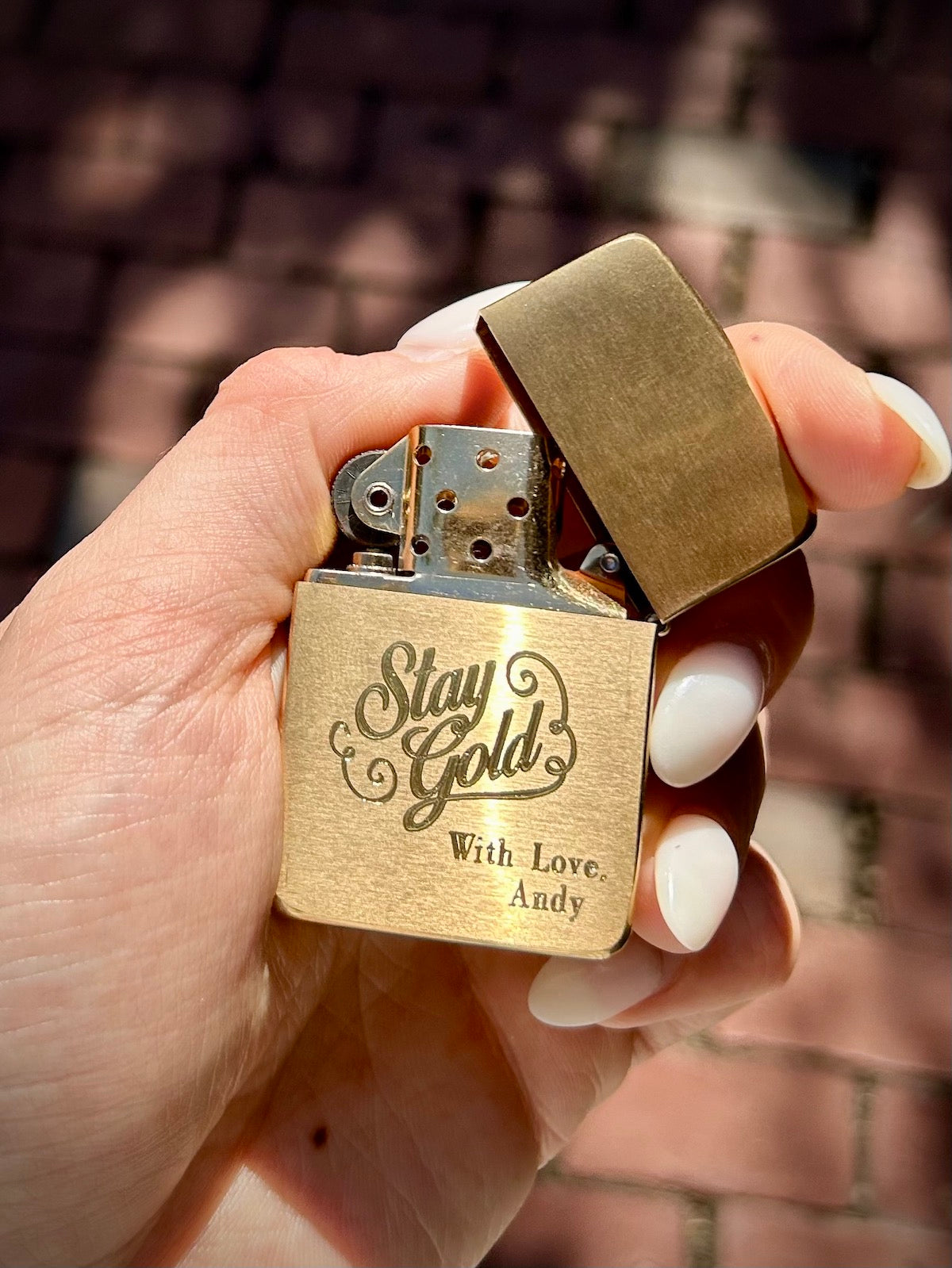 Zippo 1941 Replica Brushed Brass Windproof Lighter