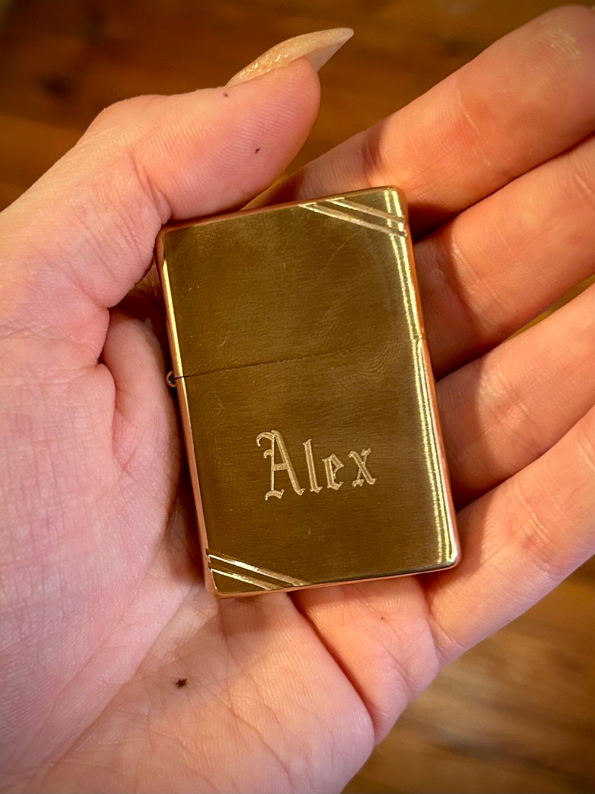 Zippo Vintage Brushed Finish Brass Windproof Lighter