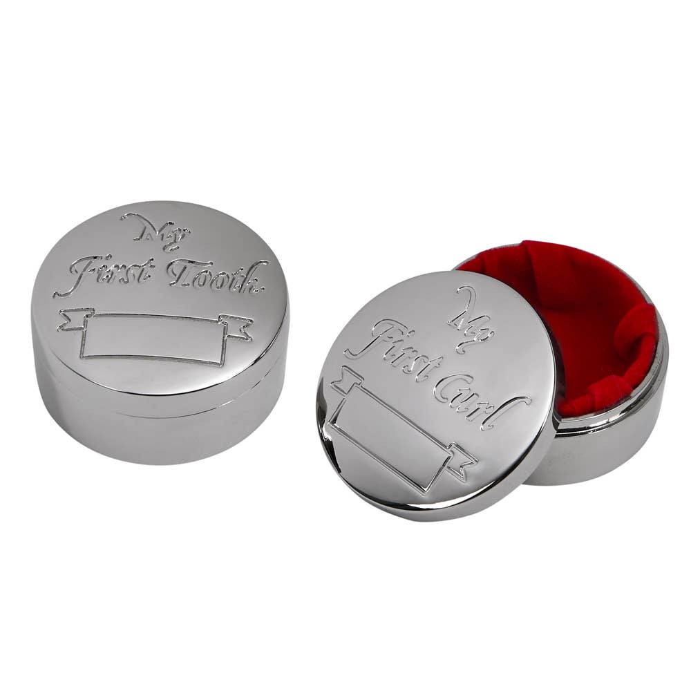 First Tooth & First Curl Silver Keepsake