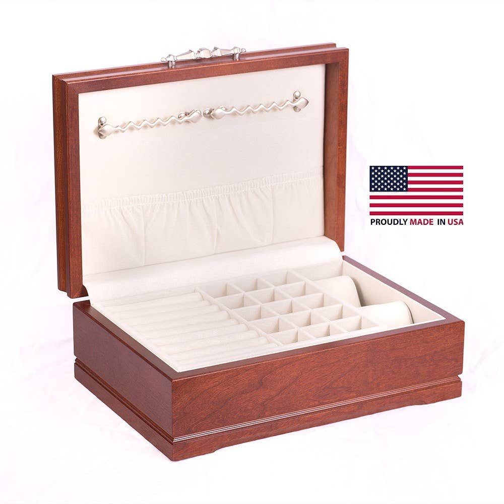 Handcrafted Hardwood Sophistication Jewel Chest