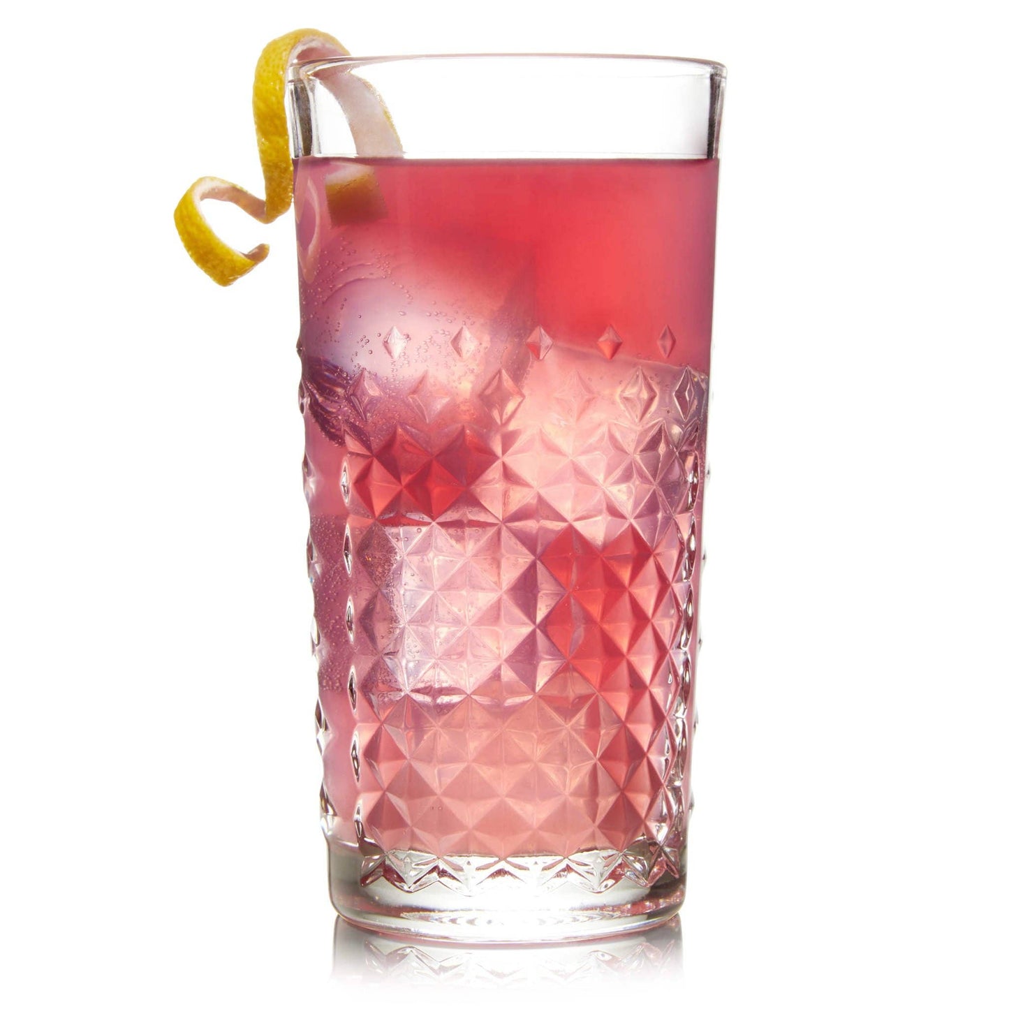 Libbey Cut Glass Carats 14 oz. Tumbler Glass