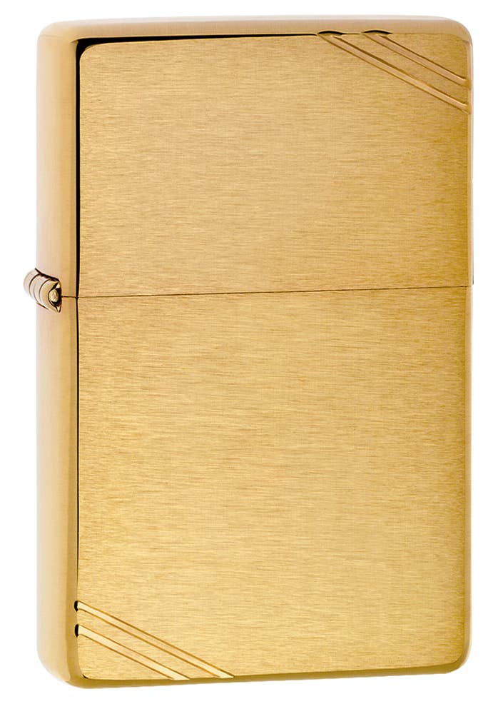 Zippo Vintage Brushed Finish Brass Windproof Lighter