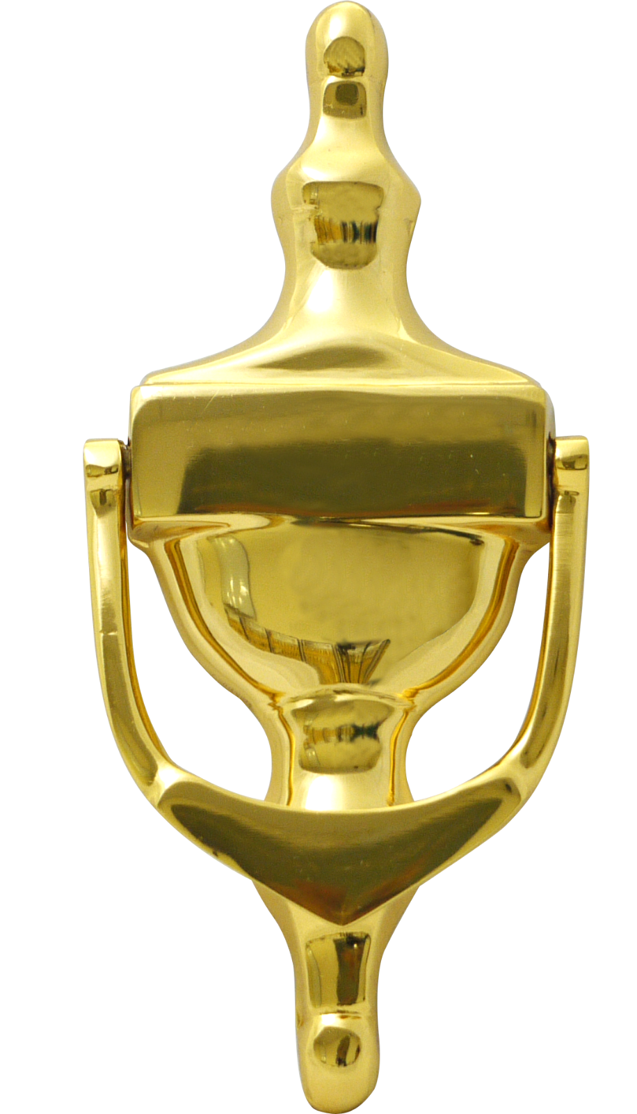 Urn Door Knocker Polished Brass