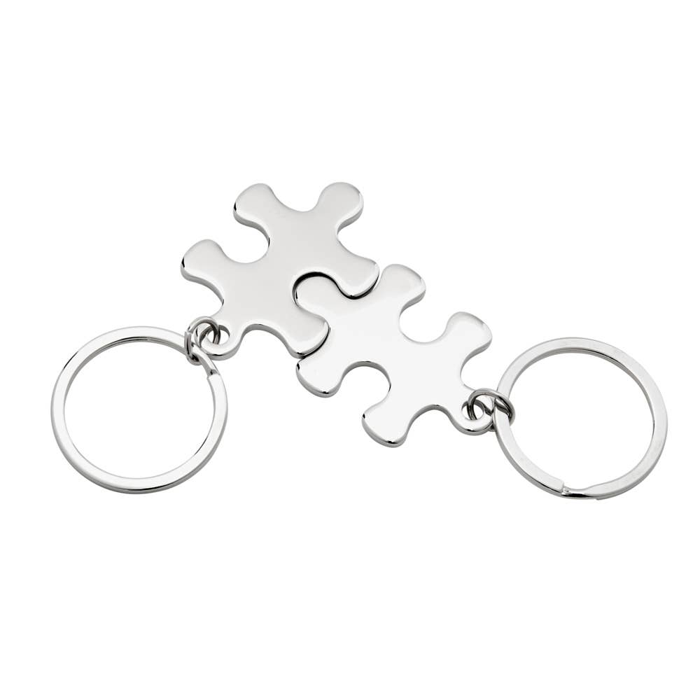 Puzzle Piece Matching Keychains