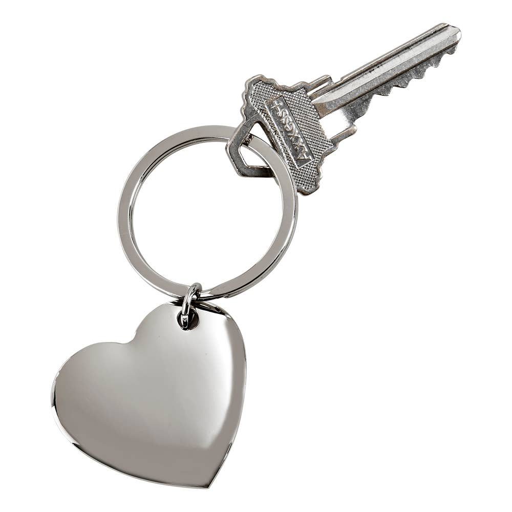 Silver Heart Keychain