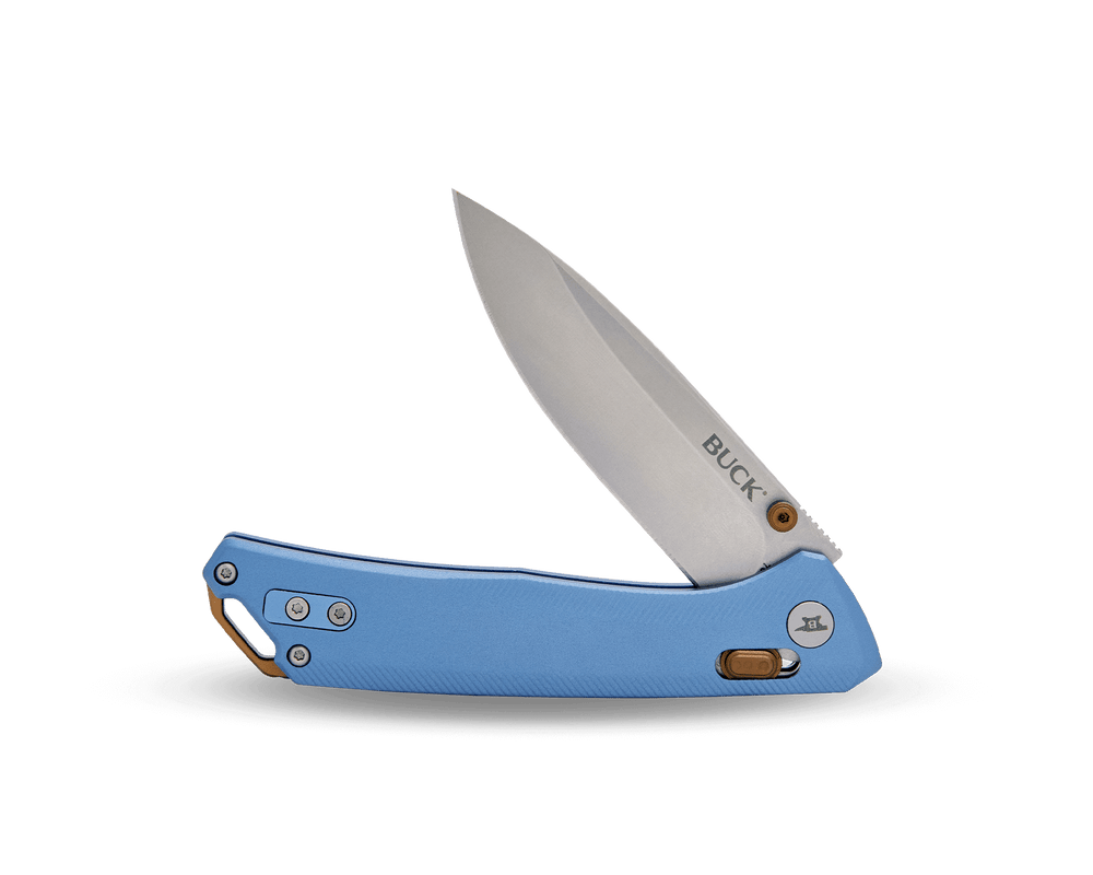 Buck 700 Nomad Blue Handle Pocket Knife