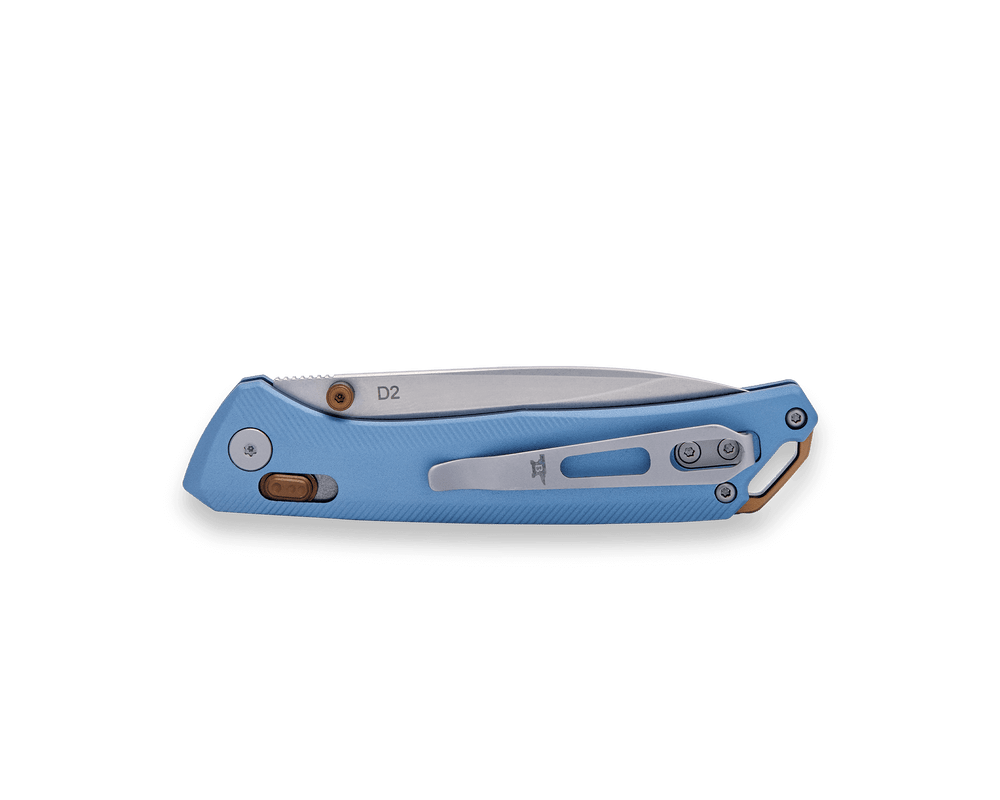 Buck 700 Nomad Blue Handle Pocket Knife