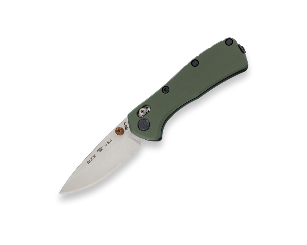 Buck 790 Mini Range Elite Green EDC Premium Pocket Knife