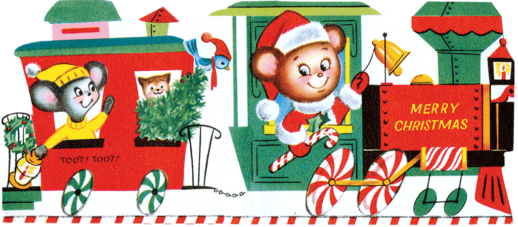 Merry Christmas Retro Christmas Greeting Card Packet