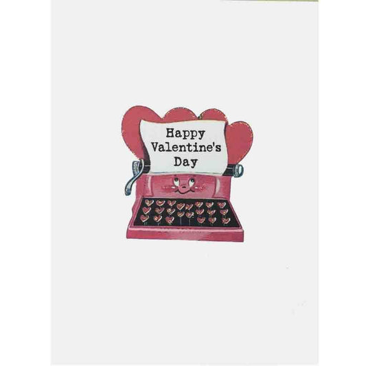 Valentine's Typewriter Card