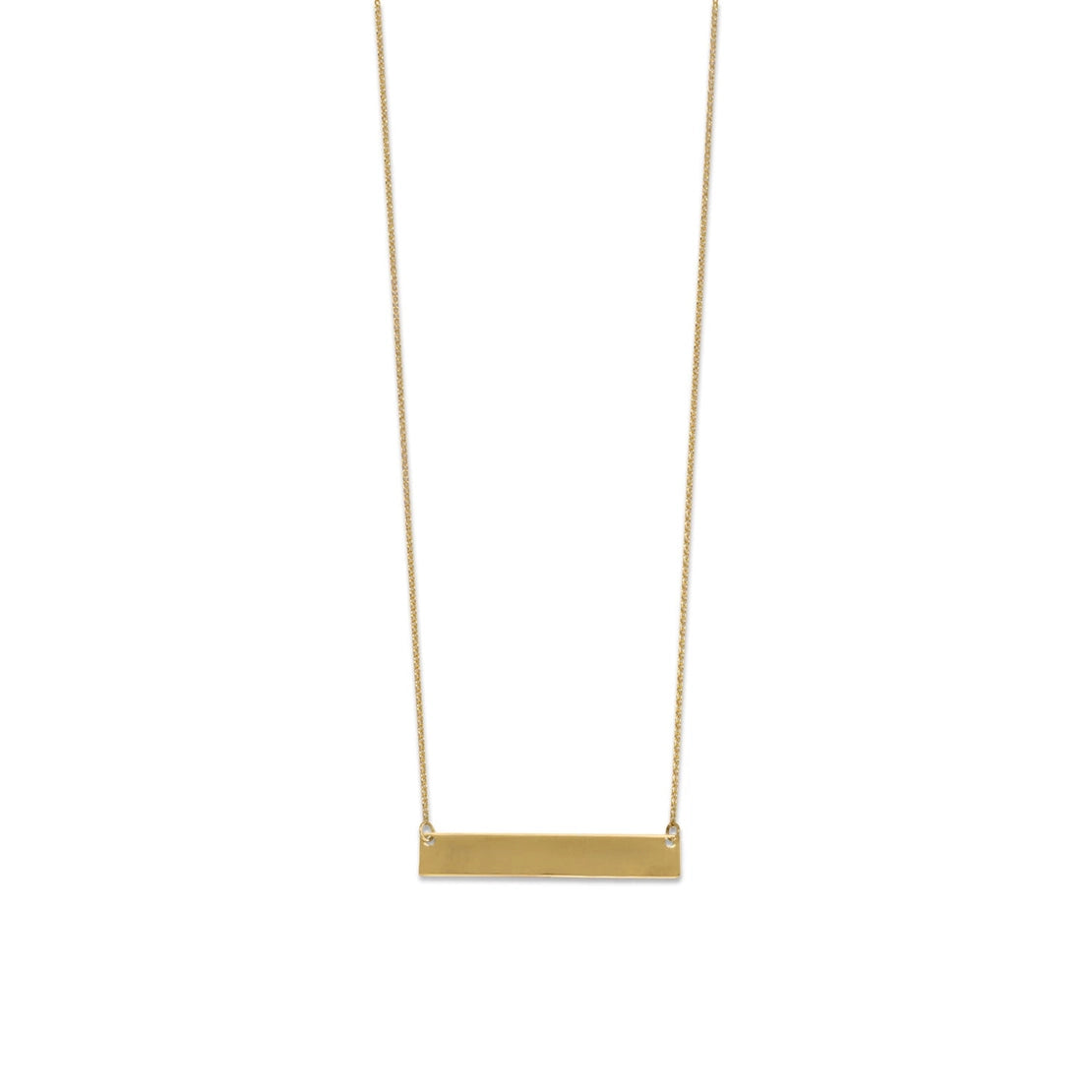 Sterling Silver Horizontal Bar Necklaces