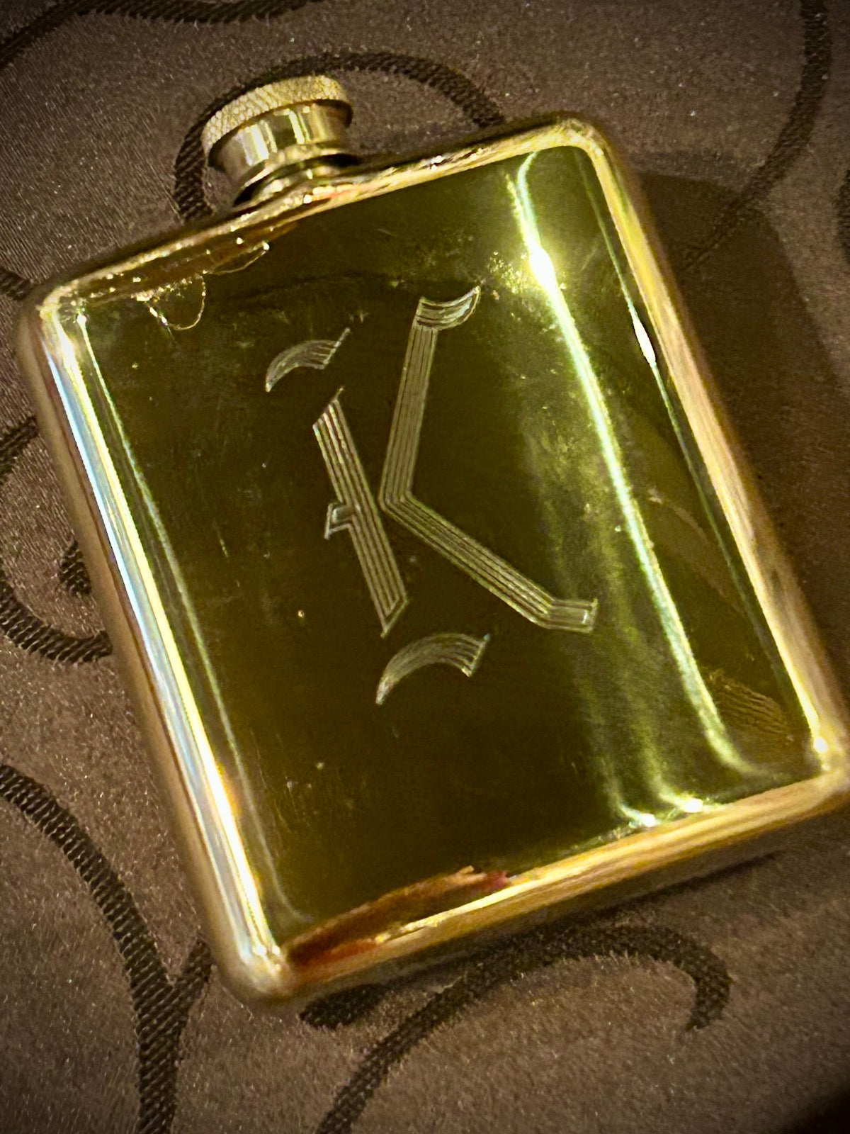 14kt Gold Plated Flask