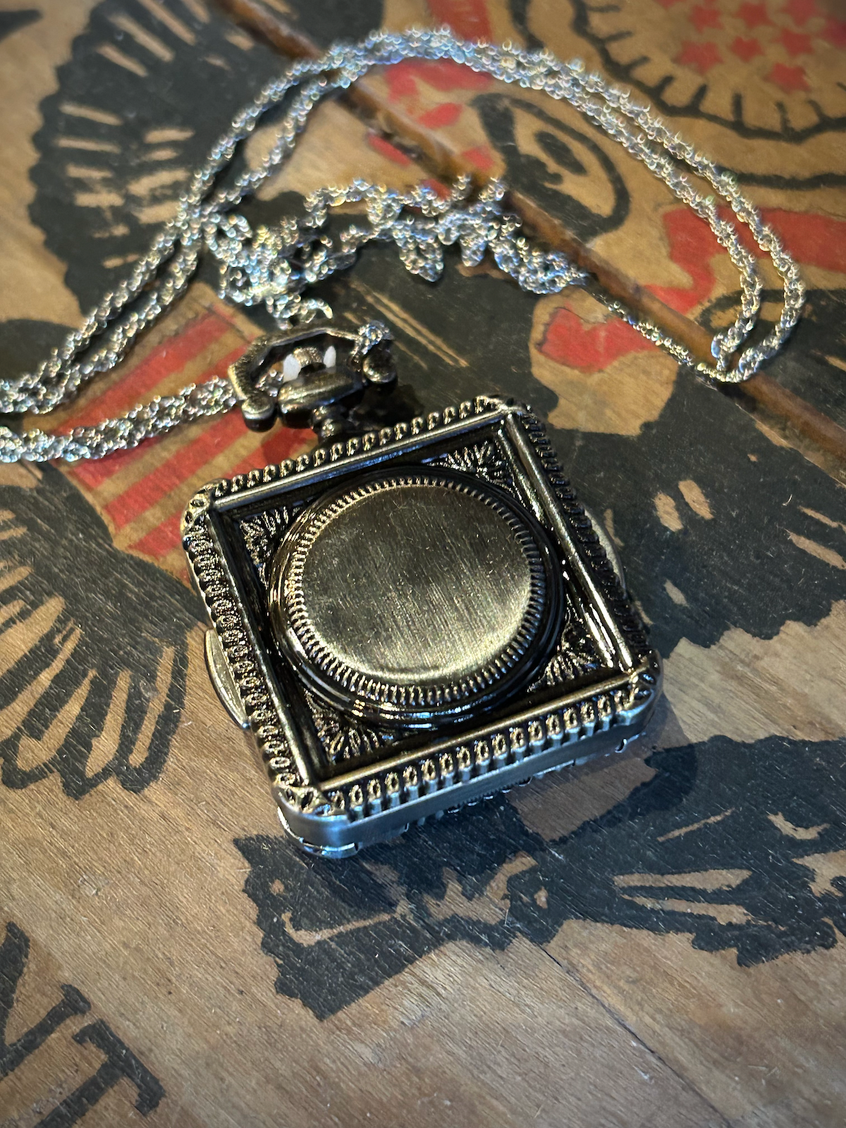 1800's Liberty Nickel Coin Pocket Watch Pendant Necklace