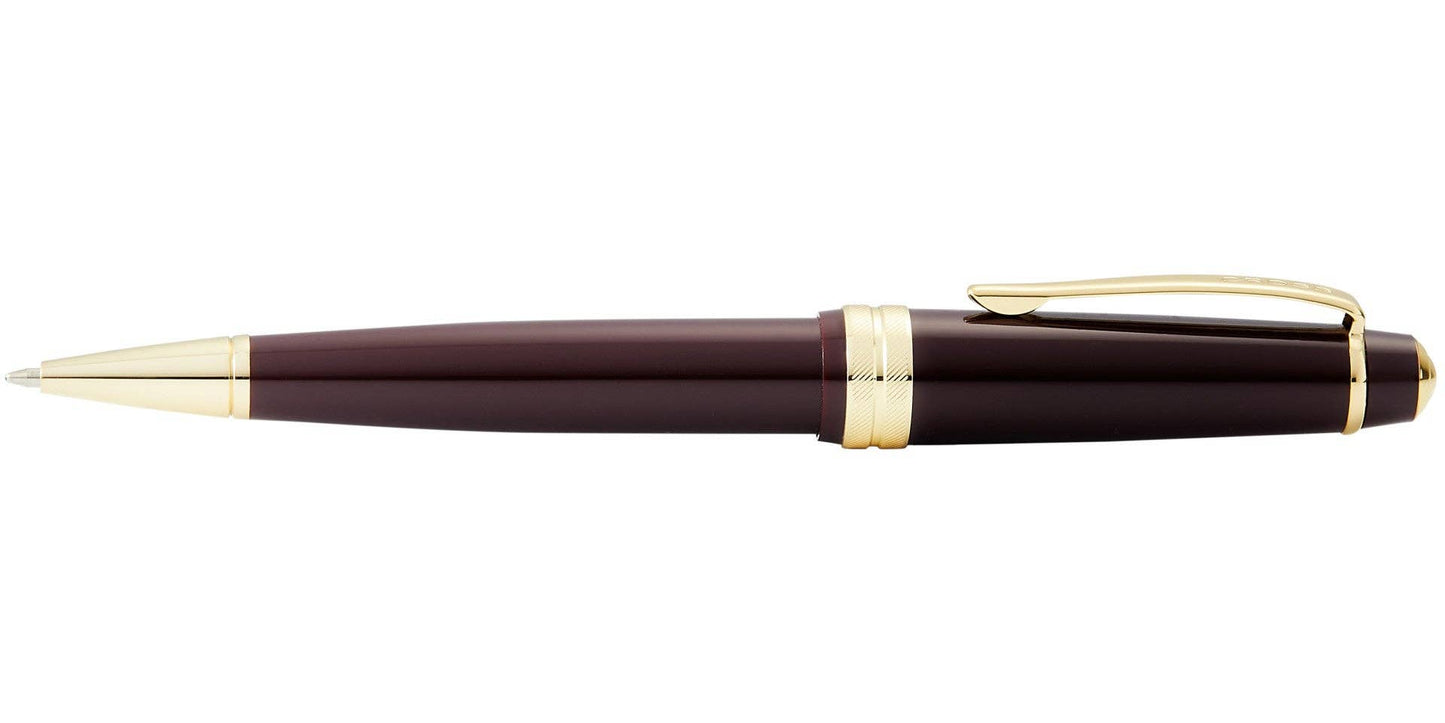 Cross Bailey Light™ Polished Burgundy Resin and Gold Tone Ballpoint Pen