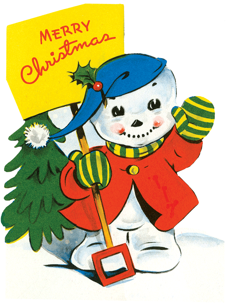 Christmas Cheer Retro Christmas Greeting Card Packet