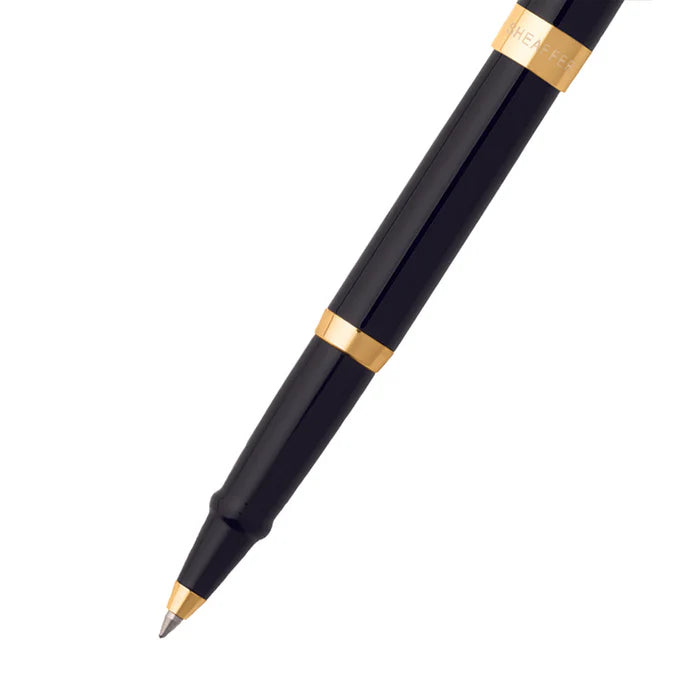 Sheaffer Sagaris 9471 Gloss Black Rollerball Pen With Gold Tone Trim
